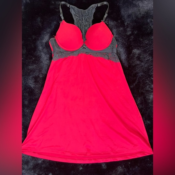 XOXO Red & Black Lace Babydoll Lingerie - Size Small - Picture 3 of 8
